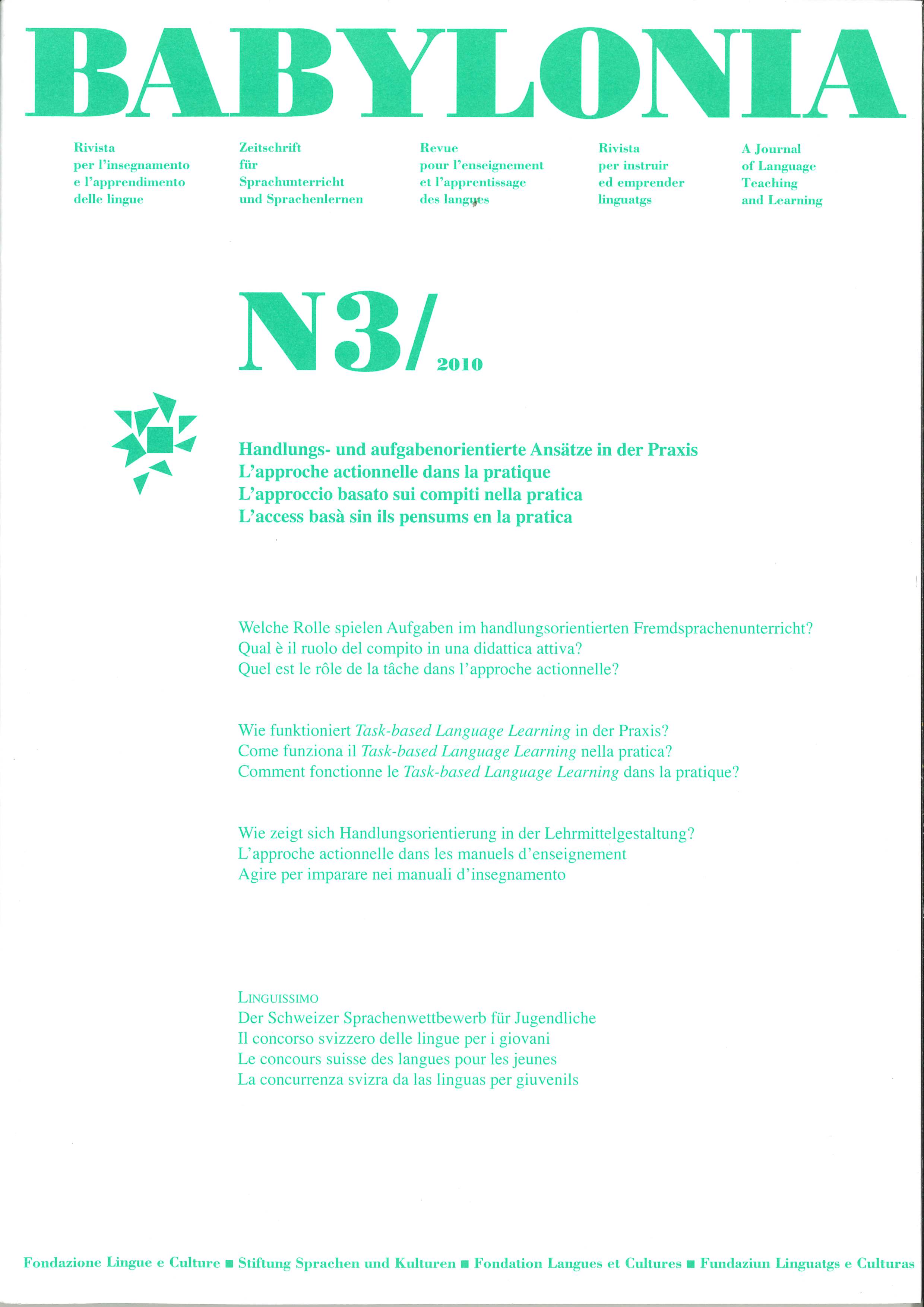 					View Vol. 3 (2010): The task-based approach in practice
				