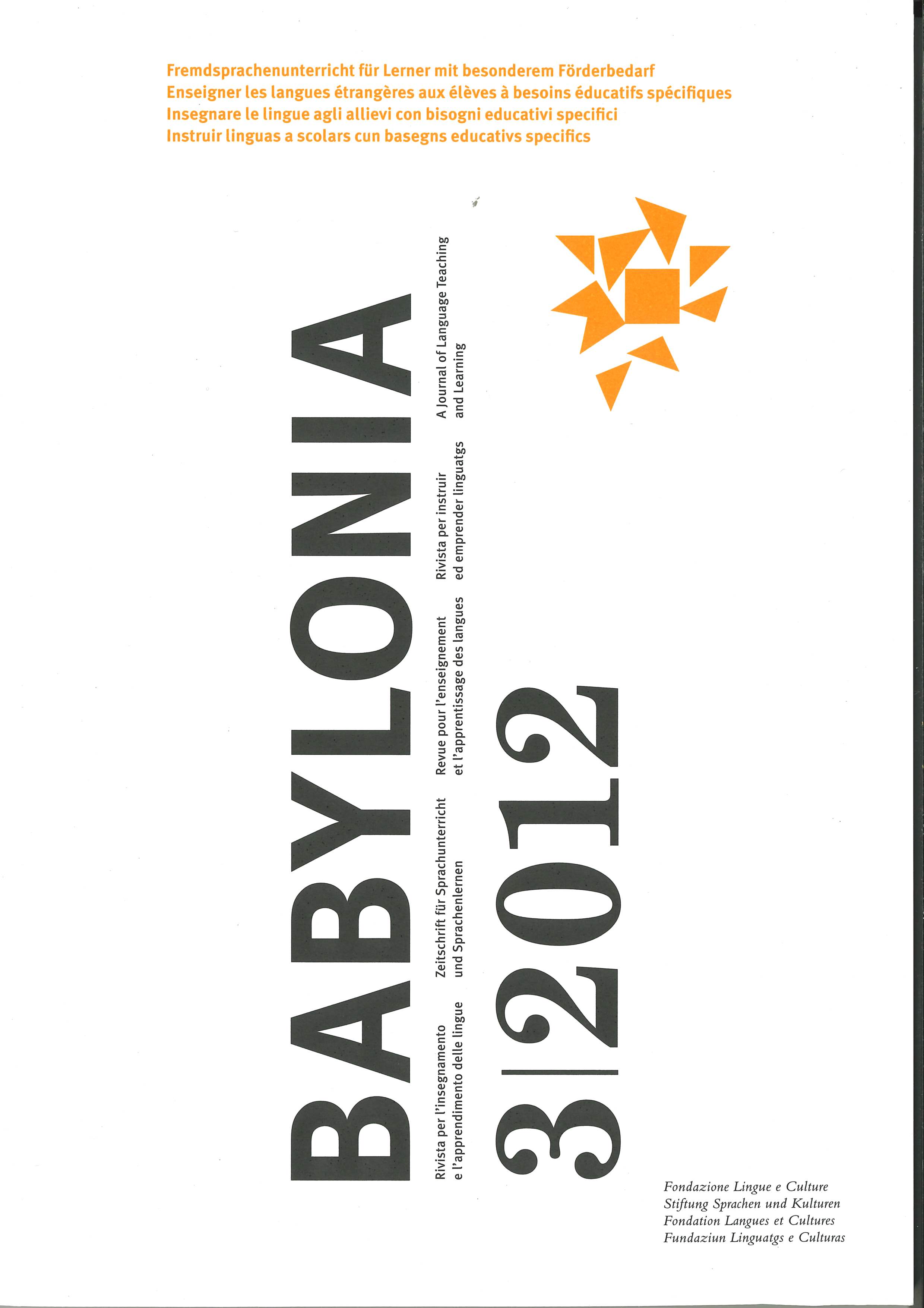 					View Vol. 3 (2012): Teaching languages ​​to students with special educational needs
				