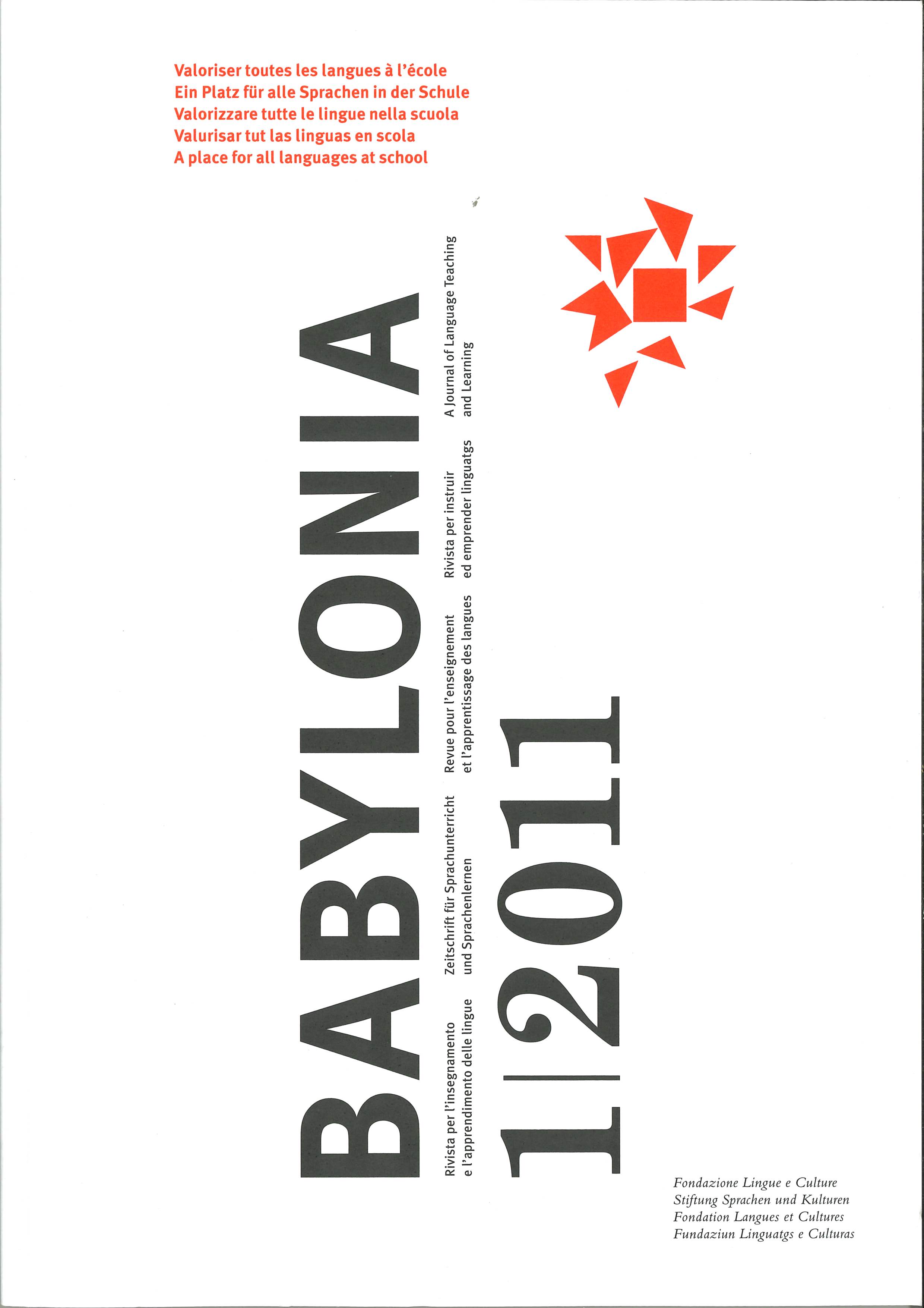 					View Vol. 1 (2011): A place for all languages at school
				