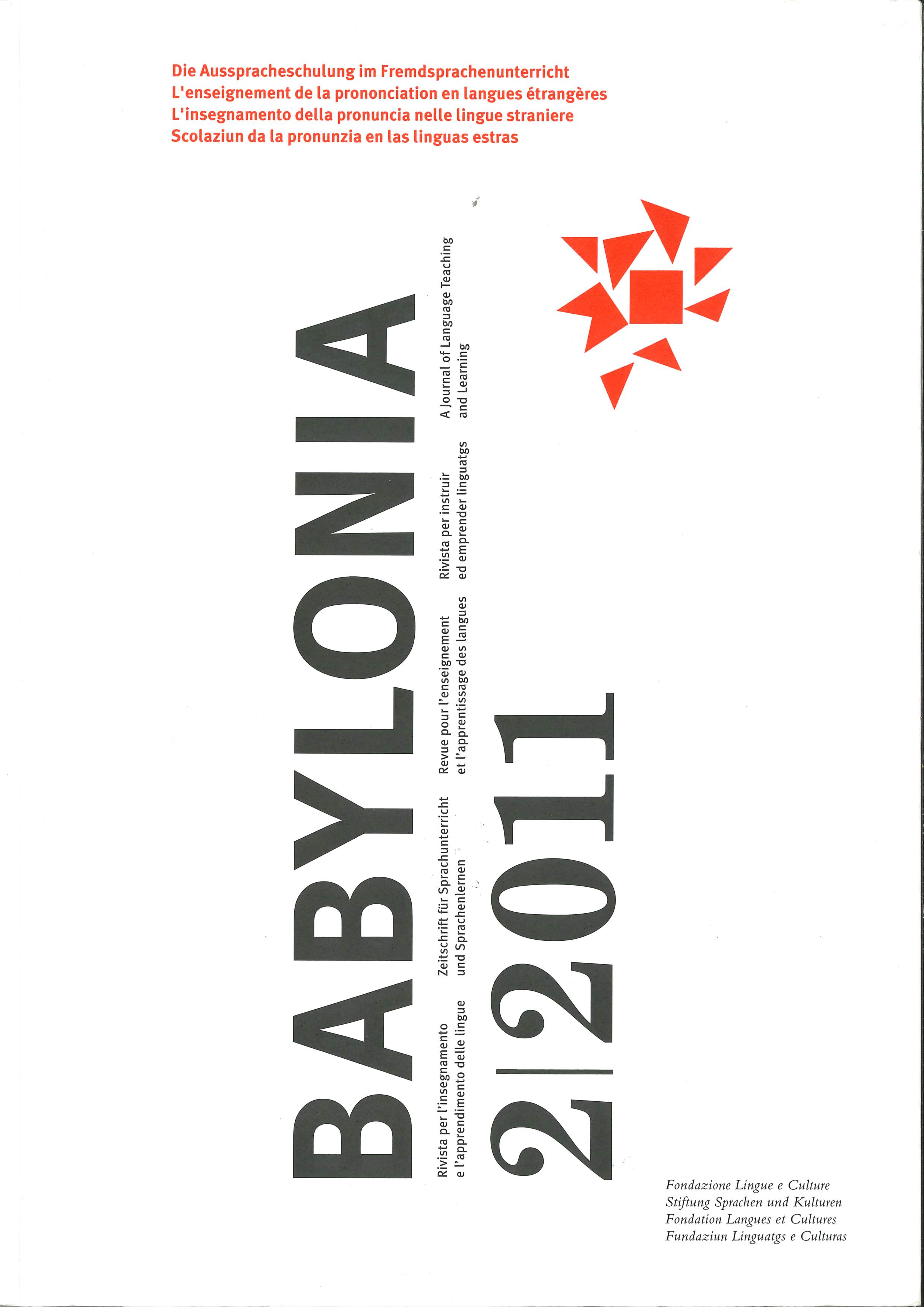 					View Vol. 2 (2011): Pronunciation training in foreign language teaching
				