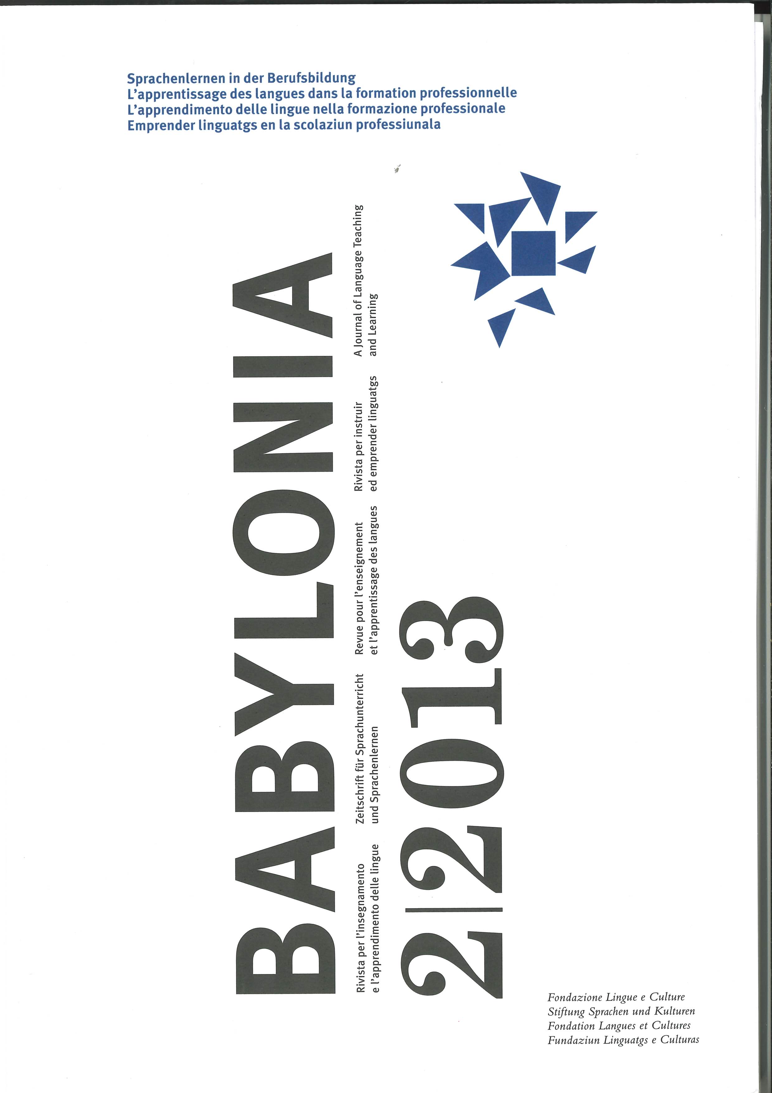 					View Vol. 2 (2013): Language learning in practical training
				