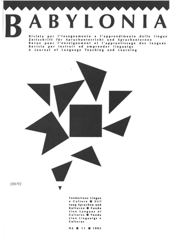 					View Vol. 2 (1993): Test Nr. 02, November 1993
				