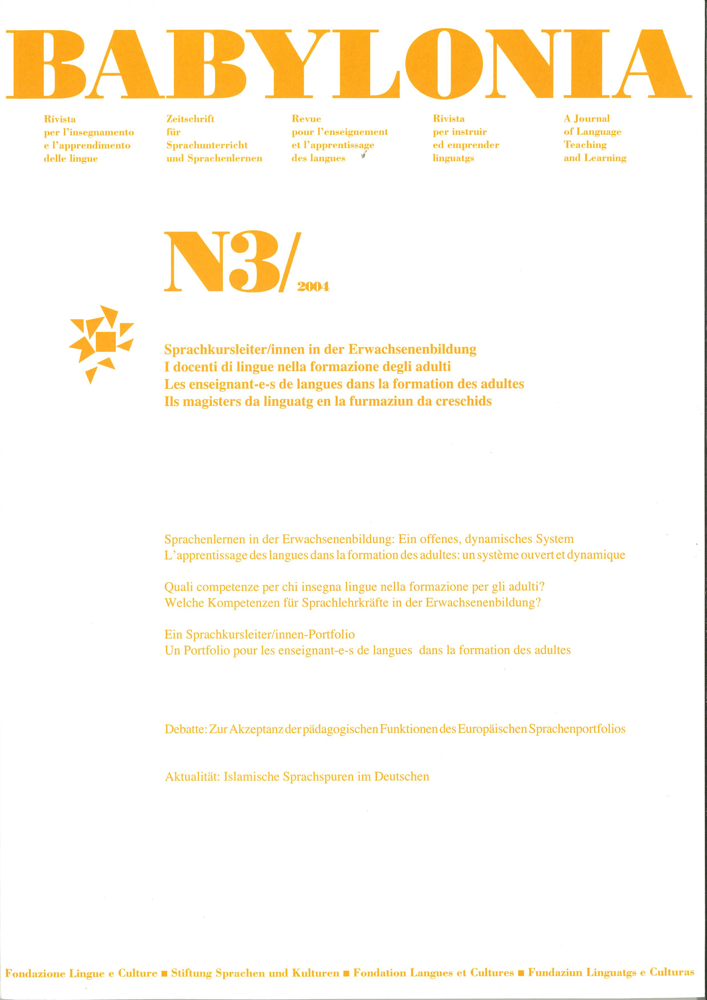 					View Vol. 3 (2004): Language teachers in adult education
				